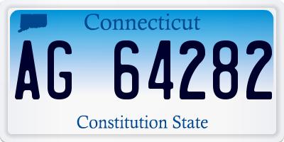 CT license plate AG64282