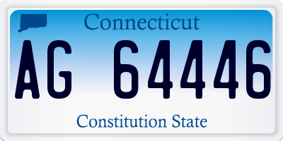 CT license plate AG64446