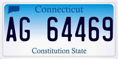 CT license plate AG64469