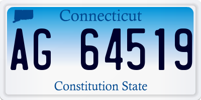 CT license plate AG64519