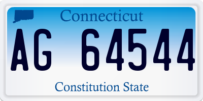 CT license plate AG64544