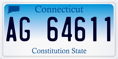 CT license plate AG64611