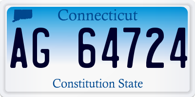 CT license plate AG64724