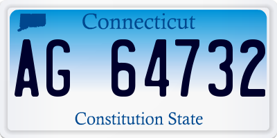 CT license plate AG64732