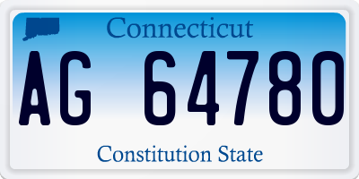 CT license plate AG64780