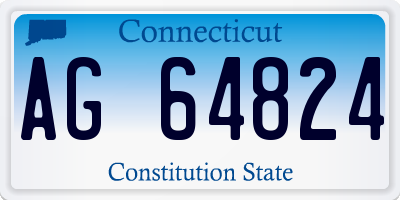 CT license plate AG64824