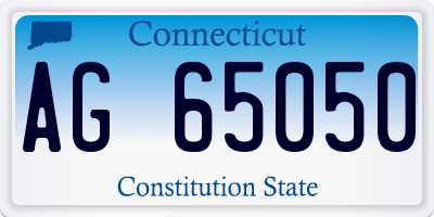 CT license plate AG65050