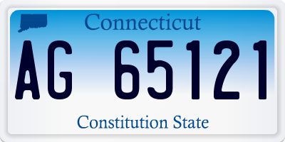 CT license plate AG65121