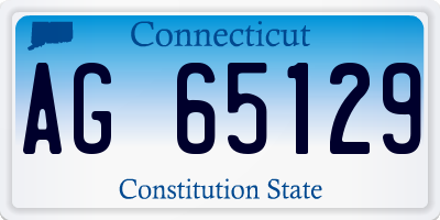 CT license plate AG65129