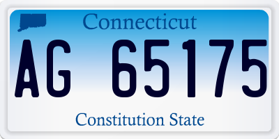 CT license plate AG65175