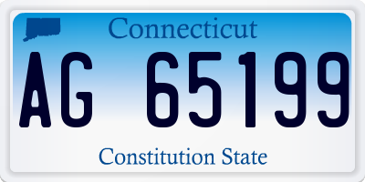 CT license plate AG65199