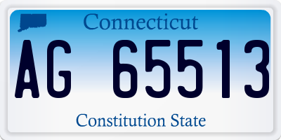 CT license plate AG65513