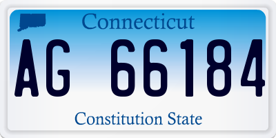CT license plate AG66184