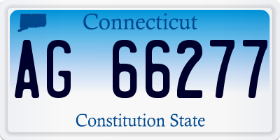 CT license plate AG66277