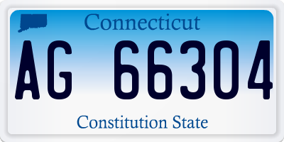 CT license plate AG66304