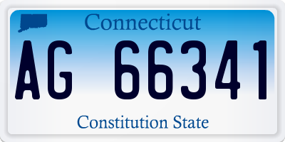 CT license plate AG66341