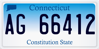 CT license plate AG66412