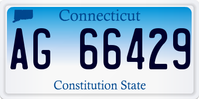 CT license plate AG66429