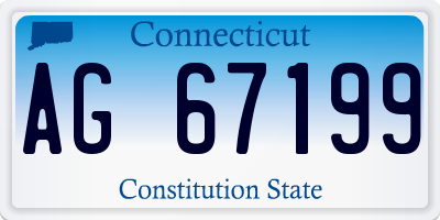 CT license plate AG67199