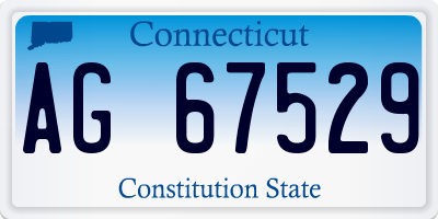 CT license plate AG67529