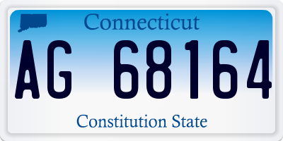 CT license plate AG68164