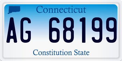 CT license plate AG68199
