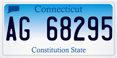 CT license plate AG68295