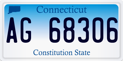 CT license plate AG68306