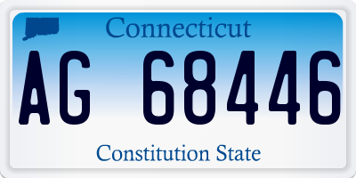 CT license plate AG68446