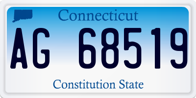 CT license plate AG68519
