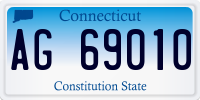 CT license plate AG69010