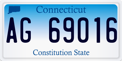 CT license plate AG69016