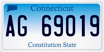 CT license plate AG69019