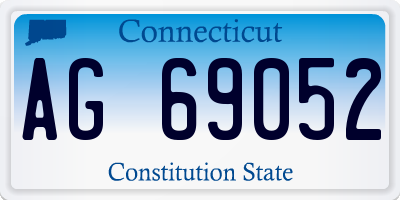 CT license plate AG69052