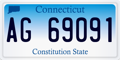 CT license plate AG69091