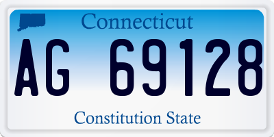 CT license plate AG69128
