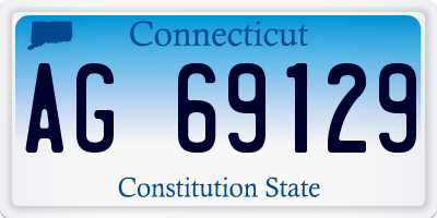 CT license plate AG69129