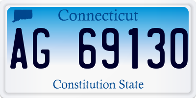 CT license plate AG69130