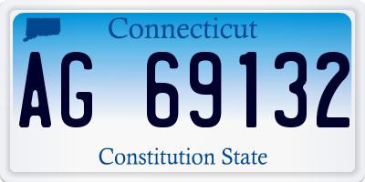 CT license plate AG69132