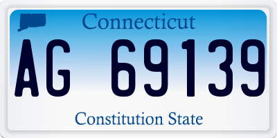 CT license plate AG69139