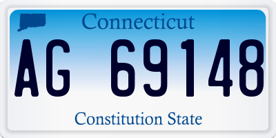CT license plate AG69148