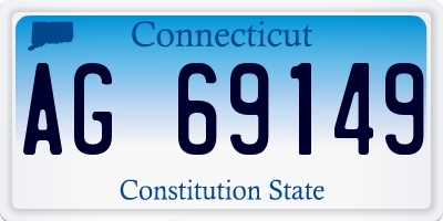 CT license plate AG69149