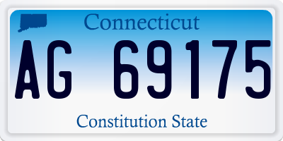 CT license plate AG69175