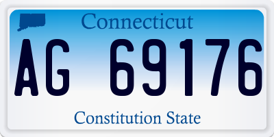 CT license plate AG69176