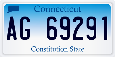 CT license plate AG69291