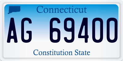 CT license plate AG69400