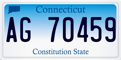 CT license plate AG70459