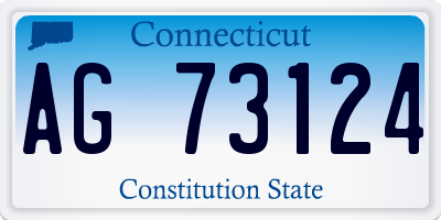 CT license plate AG73124