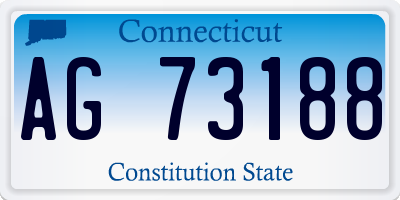 CT license plate AG73188