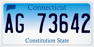 CT license plate AG73642